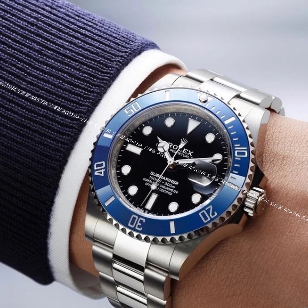 [롤렉스] Rolex 신형 서브마리너 블루블랙 40/41mm Submariner Date  Mens Watch OYSTER PERPETUAL M126610LN - 롤렉스 Submariner 데이트  오이스터스틸