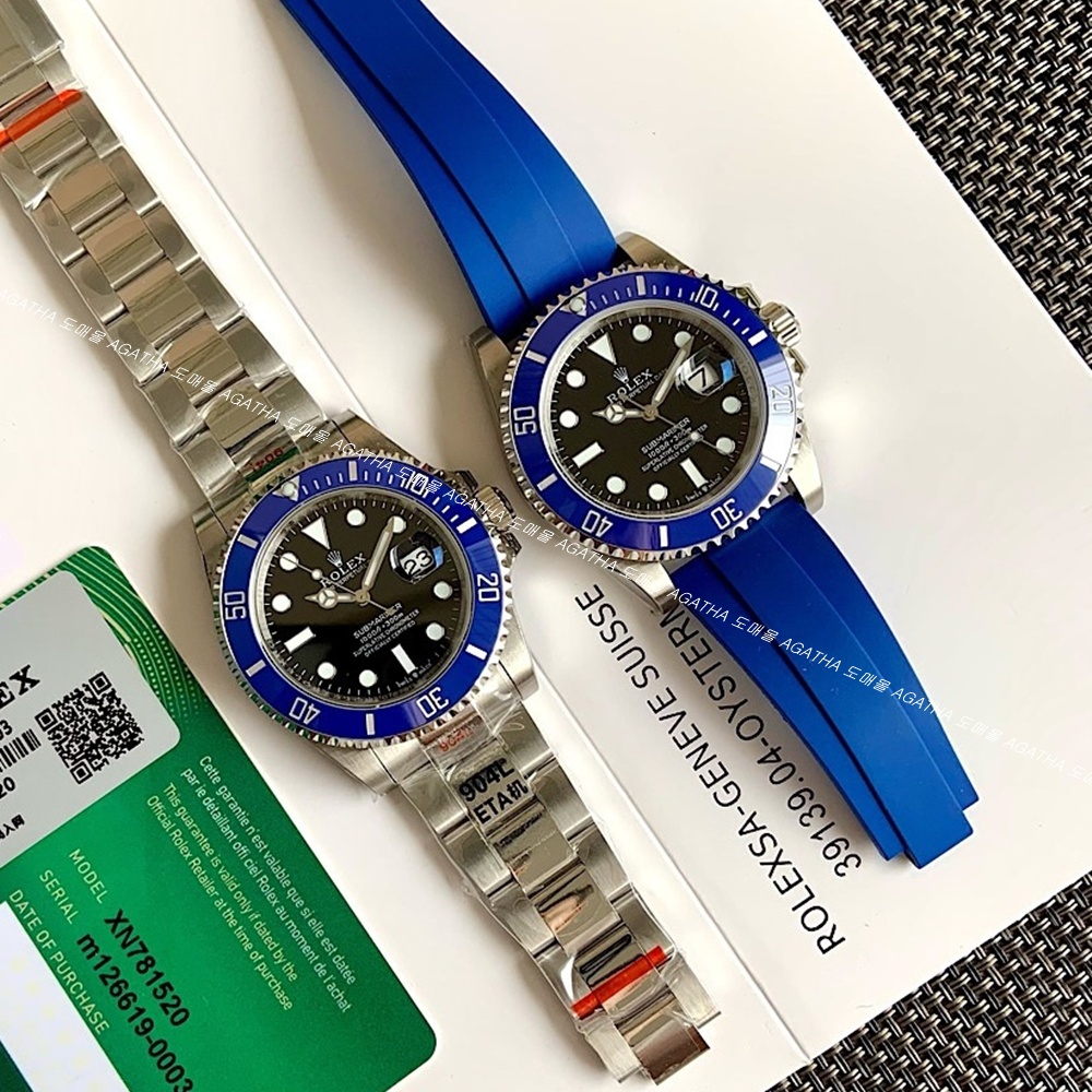 [롤렉스] Rolex 신형 서브마리너 블루블랙 40/41mm Submariner Date  Mens Watch OYSTER PERPETUAL M126610LN - 롤렉스 Submariner 데이트  오이스터스틸