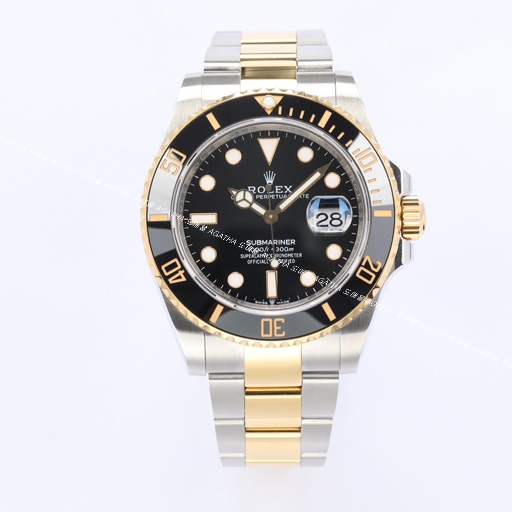 [롤렉스] Rolex 신형 서브마리너 블랙콤비 40/41mm Submariner Date  Mens Watch OYSTER PERPETUAL M126610LN - 롤렉스 Submariner 데이트  오이스터스틸