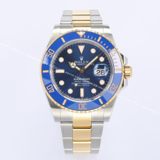 [롤렉스] Rolex 신형 서브마리너 썬레이 청콤비 40/41mm Submariner Date  Mens Watch OYSTER PERPETUAL M126610LN - 롤렉스 Submariner 데이트  오이스터스틸