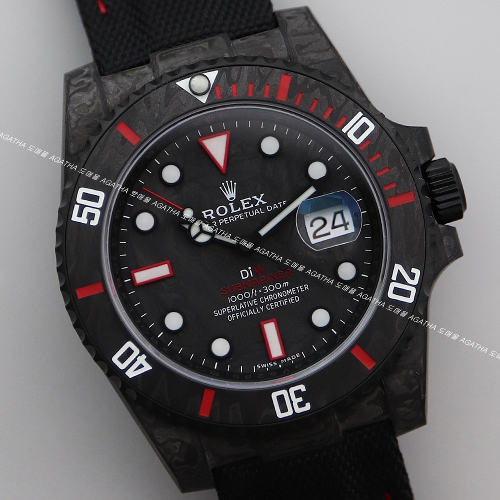 [롤렉스] Rolex 서브마리너 퍼시몬 DiW (Designa Individual Watches) 40/41mm Submariner Date  Mens Watch OYSTER PERPETUAL 19777454 - 롤렉스 Submariner 데이트  오이스터스틸