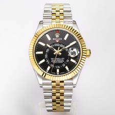 [롤렉스] Rolex Skydweller 롤렉스 스카이드웰러 4326934-38 42mm 엘로우골드 콤비 블랙 다이얼 쥬빌레 오이스터(Oyster)밴드