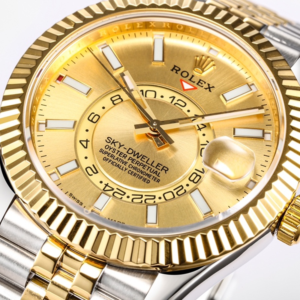 [롤렉스] Rolex Skydweller 롤렉스 스카이드웰러 4326934-38 42mm 엘로우골드 콤비 다이얼 쥬빌레 오이스터(Oyster)밴드