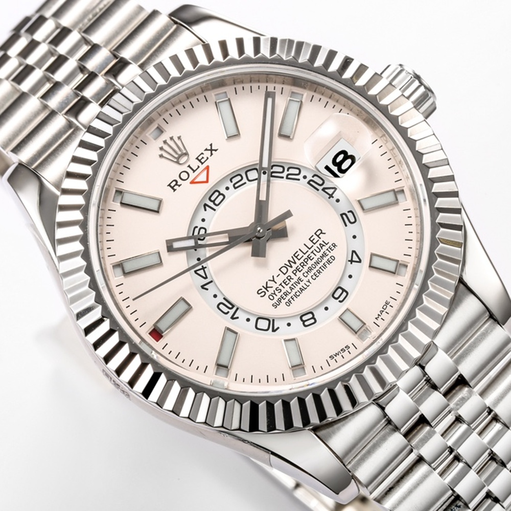 [롤렉스] Rolex Skydweller 롤렉스 스카이드웰러 4326934-38 42mm 연핑크 다이얼 쥬빌레 오이스터(Oyster)밴드