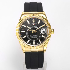 [롤렉스] Rolex Skydweller 롤렉스 스카이드웰러 4326934-38 42mm 인덱스 블랙 다이얼 러버밴드