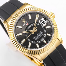 [롤렉스] Rolex Skydweller 롤렉스 스카이드웰러 4326934-38 42mm 인덱스 블랙 다이얼 러버밴드
