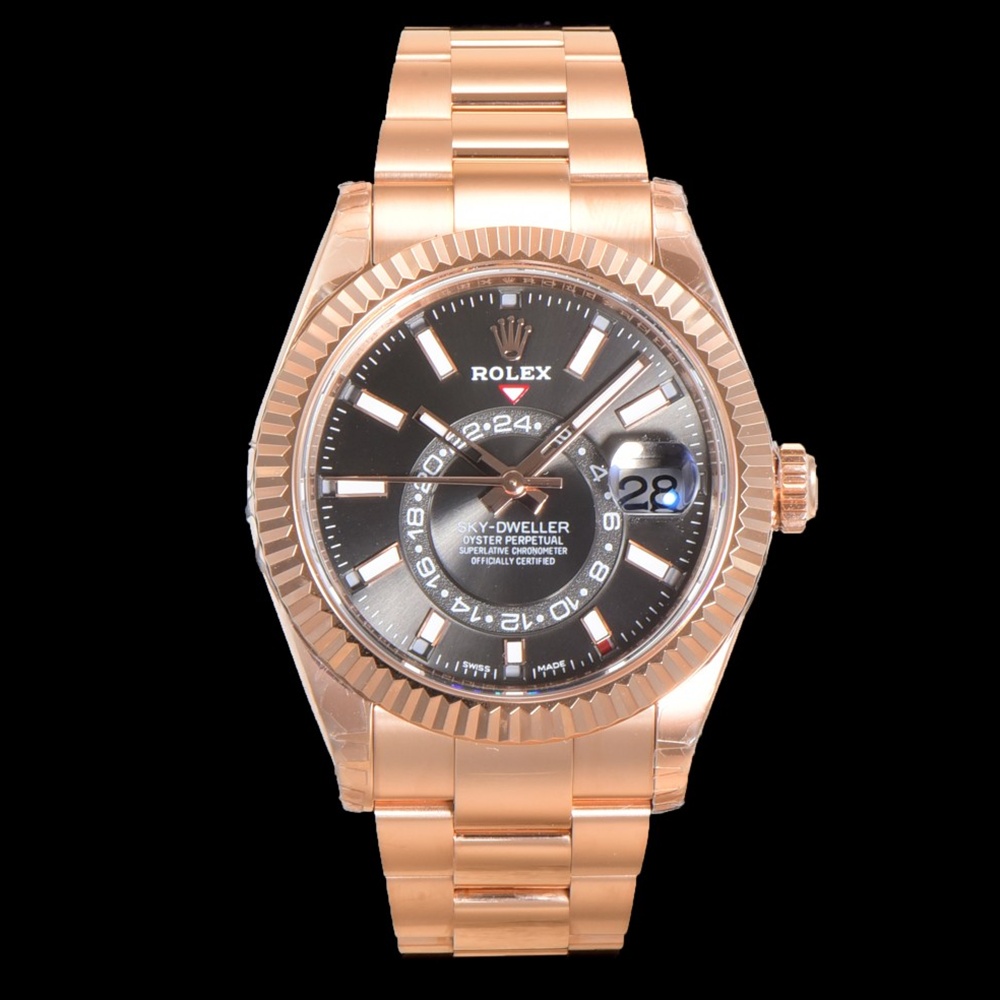 [롤렉스] Rolex Skydweller 롤렉스 스카이드웰러 4326934-38 42mm 로즈골드 인덱스 다크로듐 다이얼 오이스터(Oyster)밴드