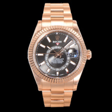 [롤렉스] Rolex Skydweller 롤렉스 스카이드웰러 4326934-38 42mm 로즈골드 인덱스 다크로듐 다이얼 오이스터(Oyster)밴드