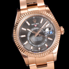 [롤렉스] Rolex Skydweller 롤렉스 스카이드웰러 4326934-38 42mm 로즈골드 인덱스 다크로듐 다이얼 오이스터(Oyster)밴드