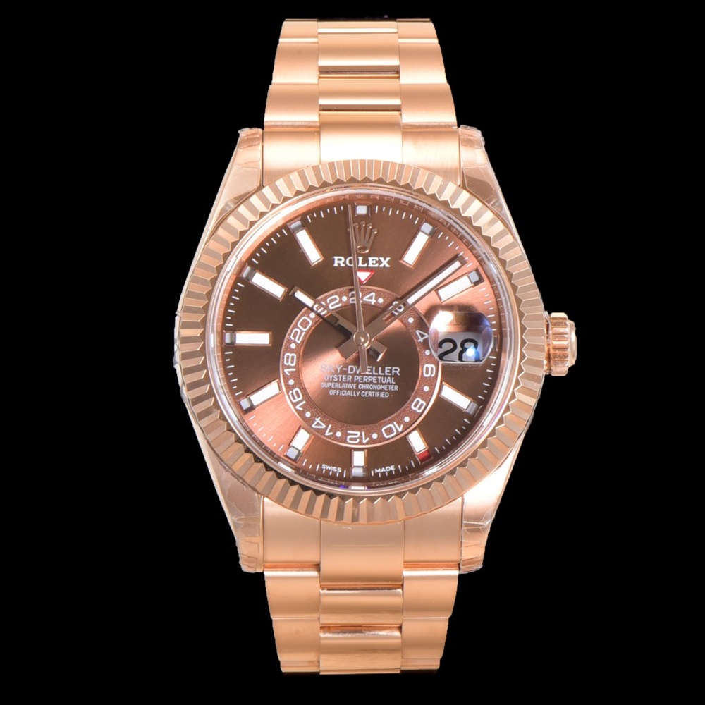 [롤렉스] Rolex Skydweller 롤렉스 스카이드웰러 4326934-38 42mm 로즈골드 인덱스 초코 다이얼 오이스터(Oyster)밴드