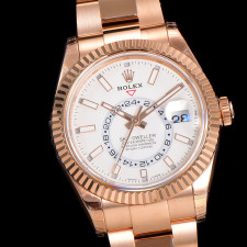 [롤렉스] Rolex Skydweller 롤렉스 스카이드웰러 4326934-38 42mm 로즈골드 인덱스 화이트 다이얼 오이스터(Oyster)밴드