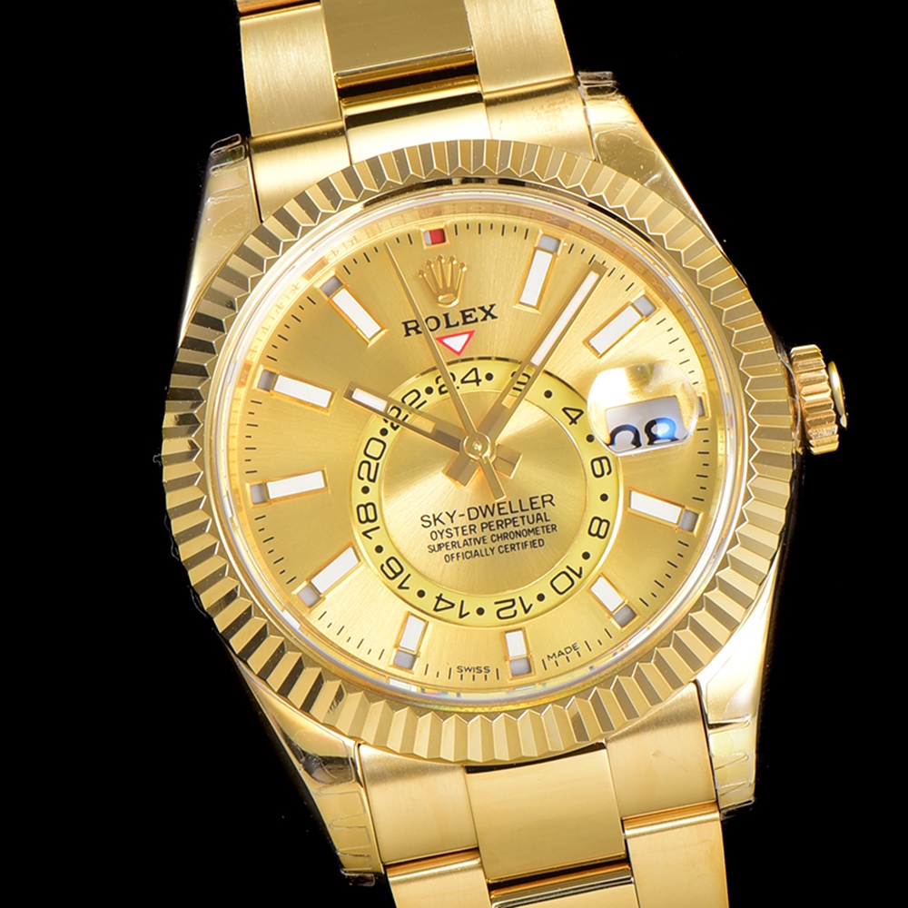 [롤렉스] Rolex Skydweller 롤렉스 스카이드웰러 4326934-38 42mm 엘로우골드 인덱스 블랙 다이얼 오이스터(Oyster)밴드