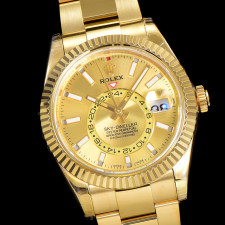 [롤렉스] Rolex Skydweller 롤렉스 스카이드웰러 4326934-38 42mm 엘로우골드 인덱스 블랙 다이얼 오이스터(Oyster)밴드