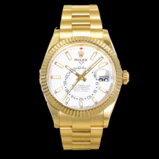 [롤렉스] Rolex Skydweller 롤렉스 스카이드웰러 4326934-38 42mm 엘로우골드 인덱스 화이트 다이얼 오이스터(Oyster)밴드