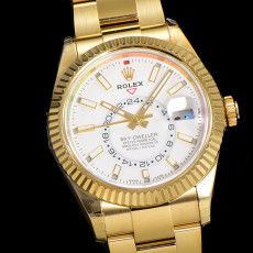 [롤렉스] Rolex Skydweller 롤렉스 스카이드웰러 4326934-38 42mm 엘로우골드 인덱스 화이트 다이얼 오이스터(Oyster)밴드