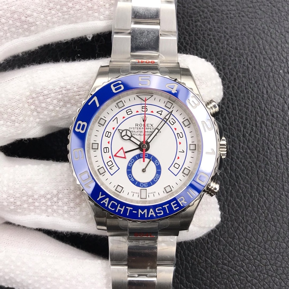 [롤렉스] Rolex Yacht-Master 2 요트마스터2 실버 화이트 다이얼 116680 44mm  브레이슬릿