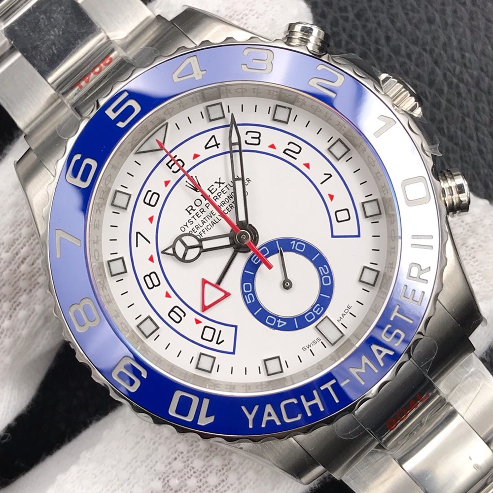 [롤렉스] Rolex Yacht-Master 2 요트마스터2 실버 화이트 다이얼 116680 44mm  브레이슬릿