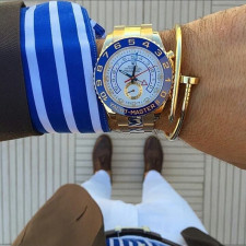 [롤렉스] Rolex Yacht-Master 2 신형/구형 요트마스터2 엘로우 골드 화이트 다이얼 116680 44mm  브레이슬릿