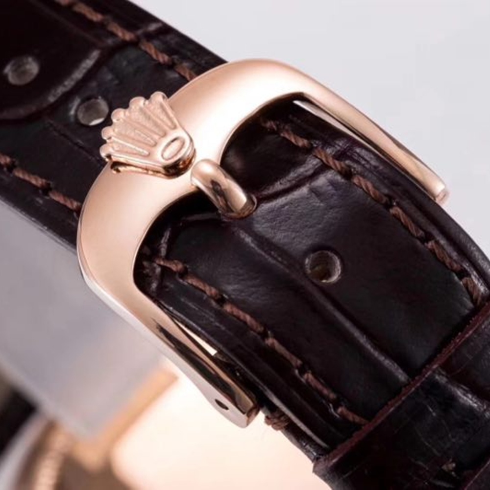 [롤렉스] ROLEX Cellini time 50505 white 셀리니 로즈골드 화이트 다이얼 40mm 레더스트렙