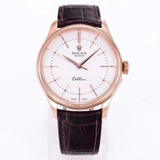 [롤렉스] ROLEX Cellini time 50505 white 셀리니 로즈골드 화이트 다이얼 40mm 레더스트렙