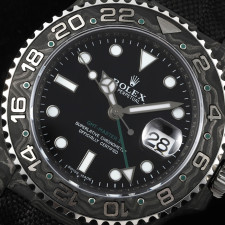 [롤렉스] 롤렉스 GMT-마스터 II DiW (Designa Individual Watches) 커스터마이징 DiW GMT 마스터 II 오아시스 40mm 카본 나일론밴드