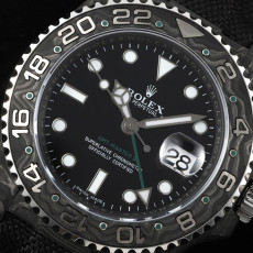 [롤렉스] 롤렉스 GMT-마스터 II DiW (Designa Individual Watches) 커스터마이징 DiW GMT 마스터 II 오아시스 40mm 카본 나일론밴드