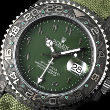 [롤렉스] 롤렉스 GMT-마스터 II DiW (Designa Individual Watches) 커스터마이징 DiW GMT 마스터 II 오아시스 40mm 카본 나일론밴드