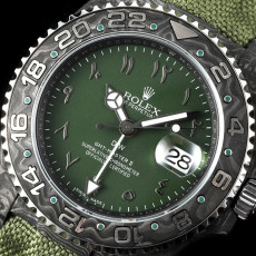 [롤렉스] 롤렉스 GMT-마스터 II DiW (Designa Individual Watches) 커스터마이징 DiW GMT 마스터 II 오아시스 40mm 카본 나일론밴드