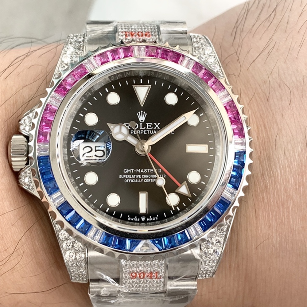 [롤렉스] 롤렉스 GMT-마스터 II GMT-Master II M126720VTNR - 지엠티마스터2 레인보우 40mm 브레이슬릿