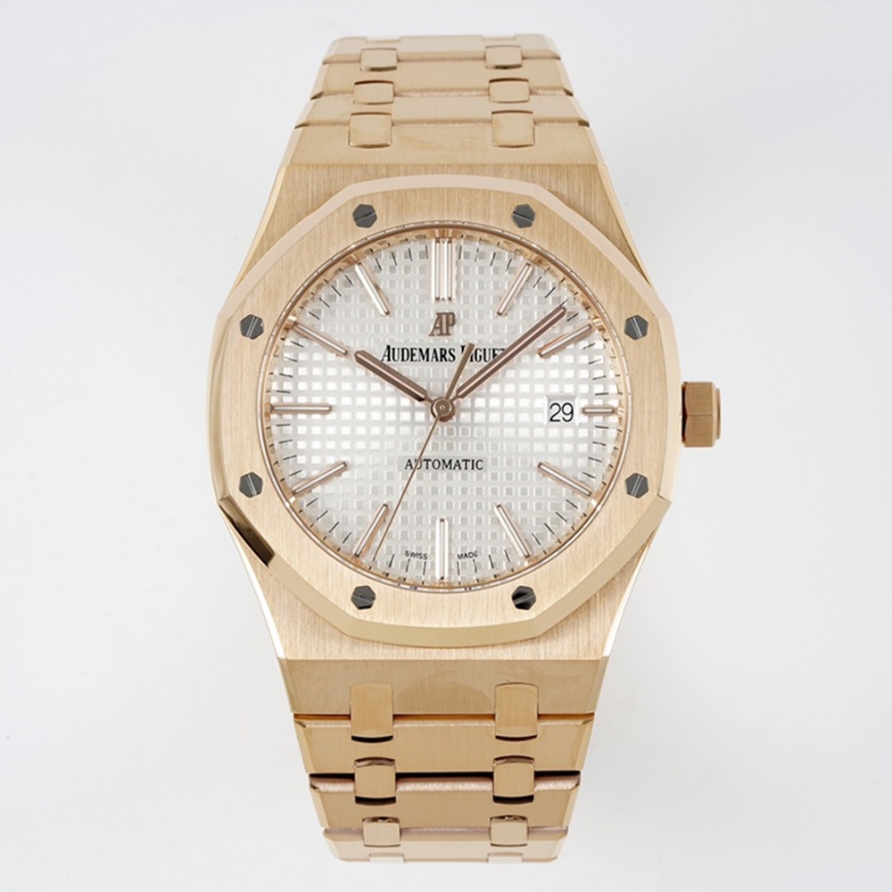 [오데마피게] 로즈골드 인덱스 화이트 다이얼 Audemars Piguet Royal Oak 15450- 오데마피게 로얄오크 15500st  41mm