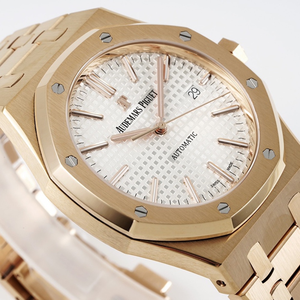 [오데마피게] 로즈골드 인덱스 화이트 다이얼 Audemars Piguet Royal Oak 15450- 오데마피게 로얄오크 15500st  41mm