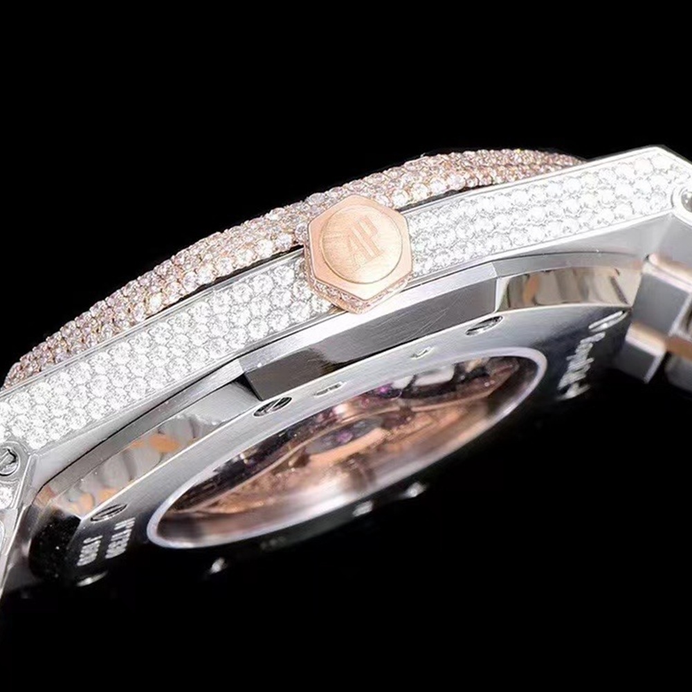 [오데마피게] Audemars Piguet 15400st - Royal Oak Rosé - VVS Diamond Set - like New 오데마피게 로얄오크 41mm