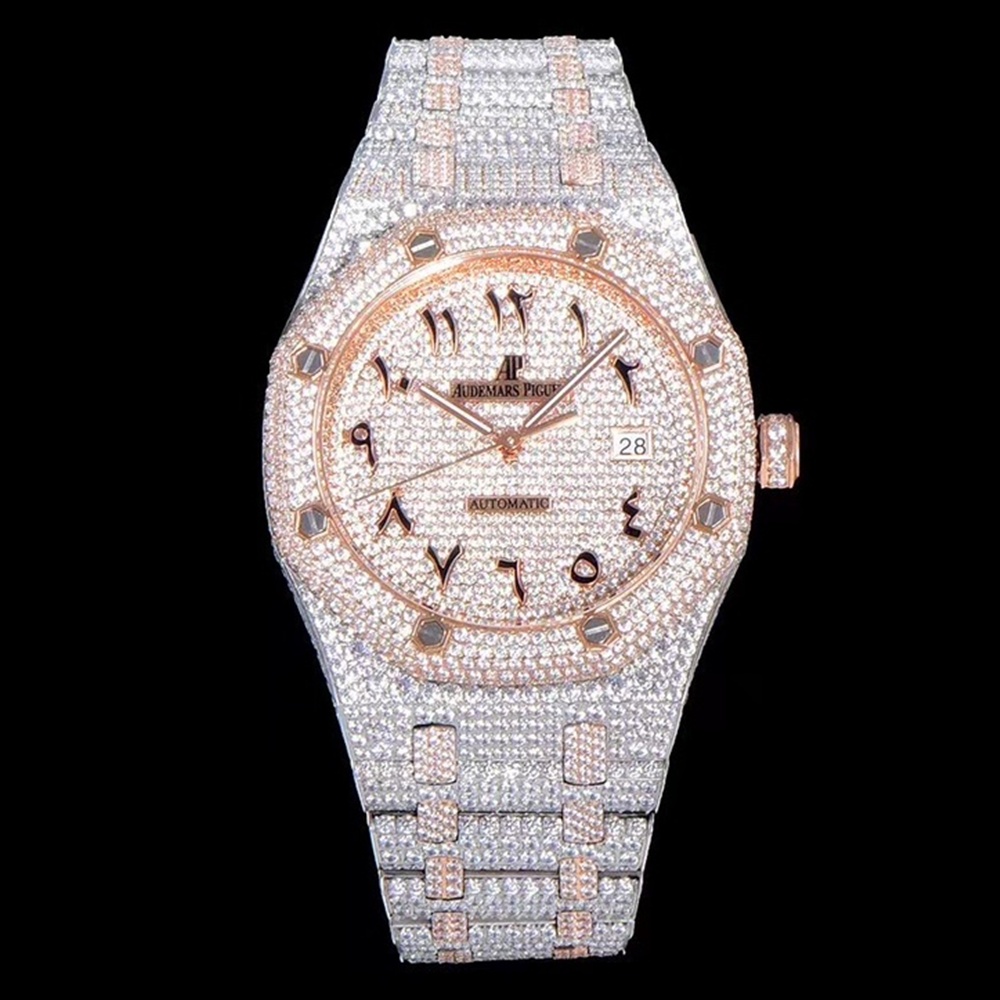 [오데마피게] Audemars Piguet 15400st - Royal Oak Rosé - VVS Diamond Set - like New 오데마피게 로얄오크 41mm