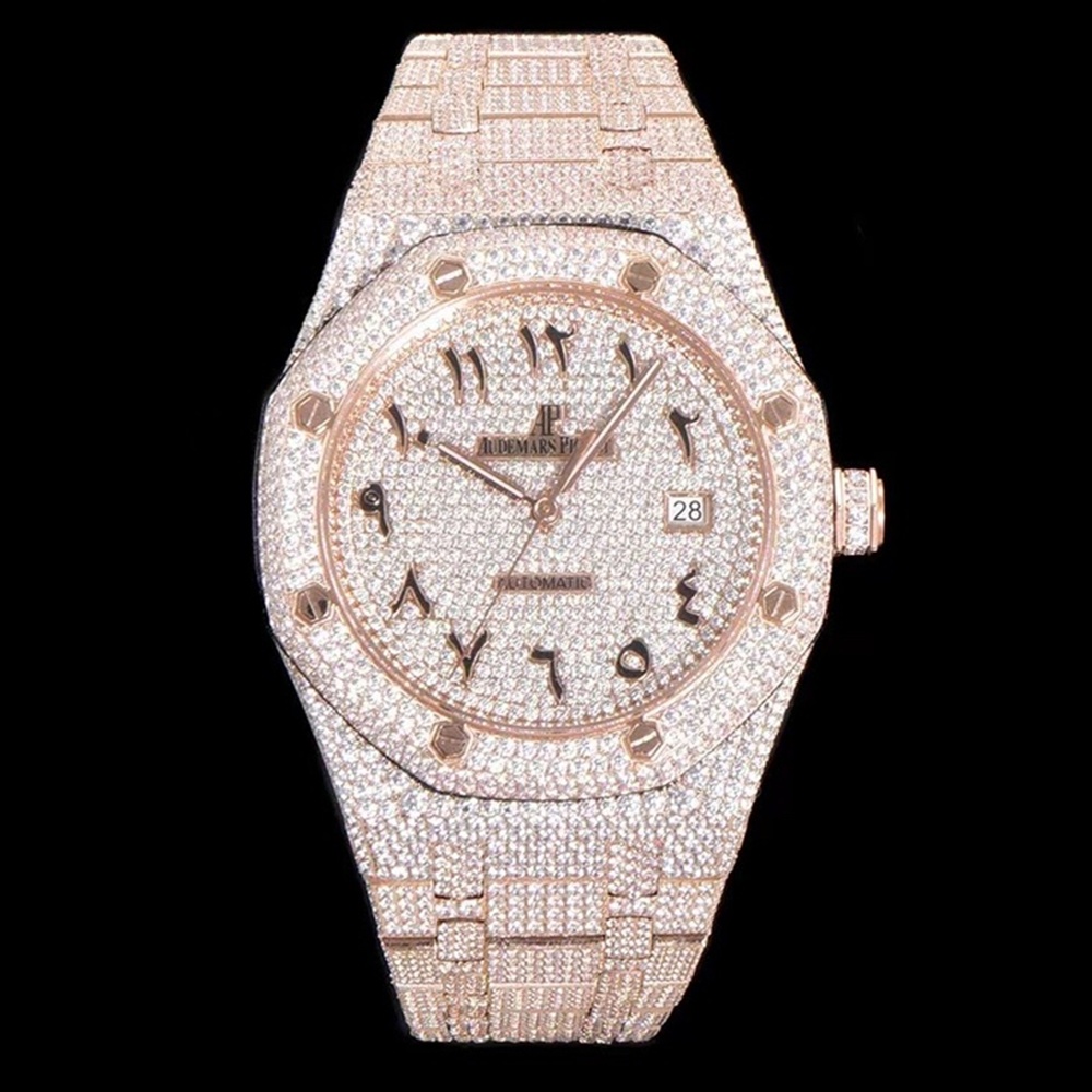 [오데마피게] Audemars Piguet 15400st - Royal Oak Rosé - VVS Diamond Set - like New 오데마피게 로얄오크 41mm