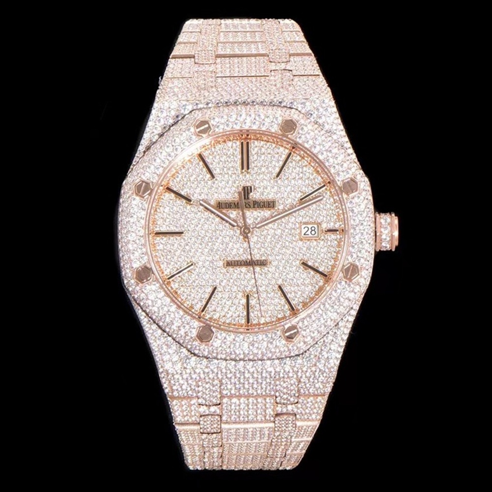 [오데마피게] Audemars Piguet 15400st - Royal Oak Rosé - VVS Diamond Set - like New 오데마피게 로얄오크 41mm
