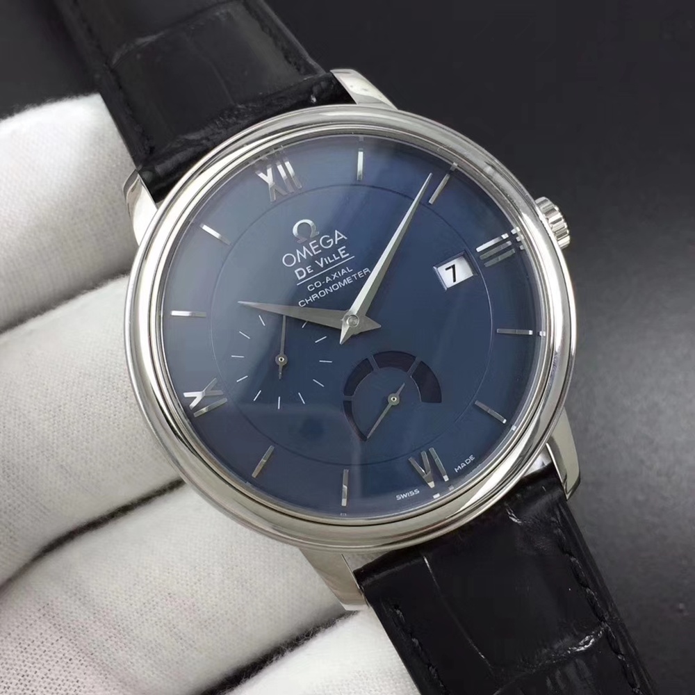 [오메가] 드 빌 프레스티지 로만 크로노그래프 레더스트렙 OMEGA Deville Prestige Co-Axial Master 35/41mm