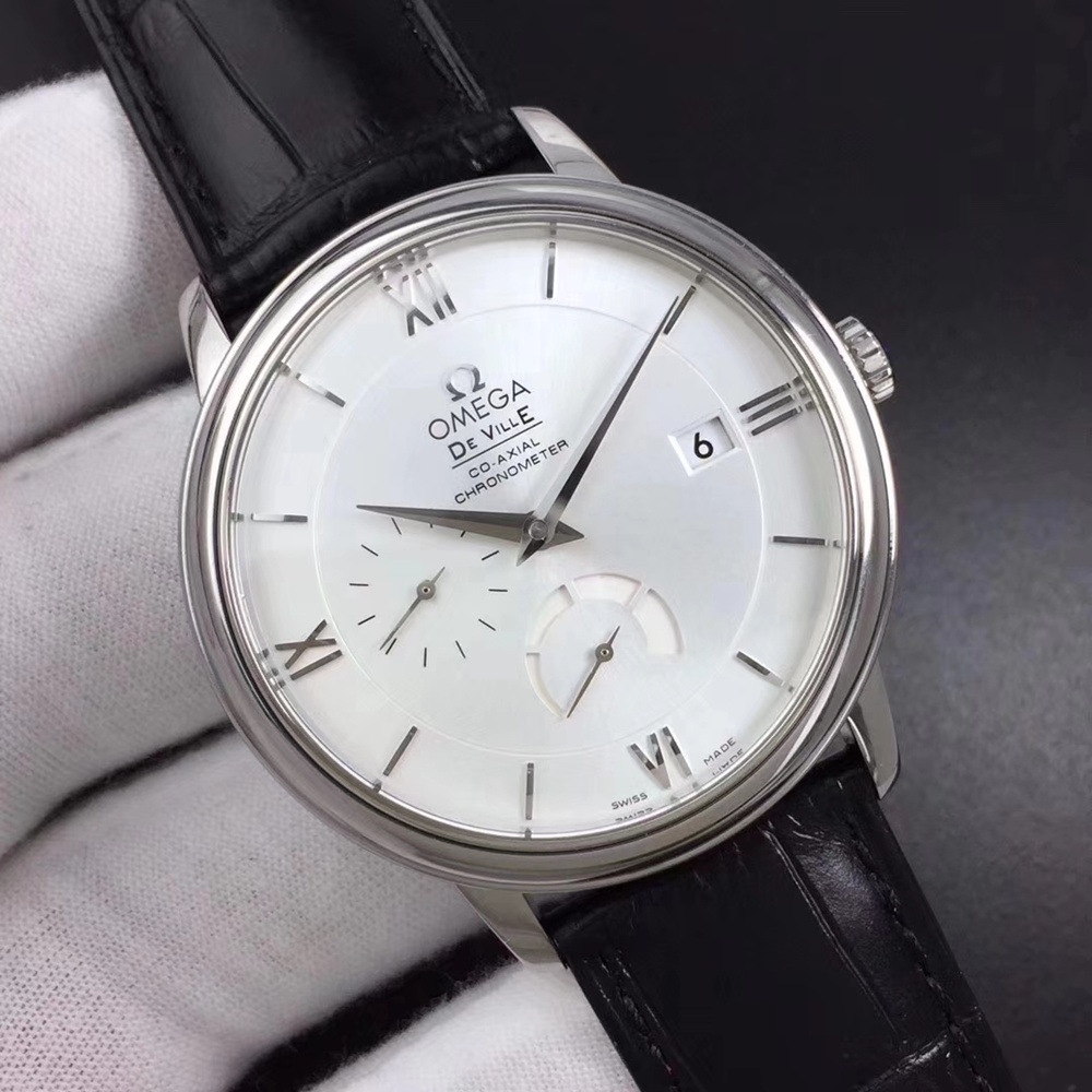 [오메가] 드 빌 프레스티지 로만 크로노그래프 레더스트렙 OMEGA Deville Prestige Co-Axial Master 35/41mm