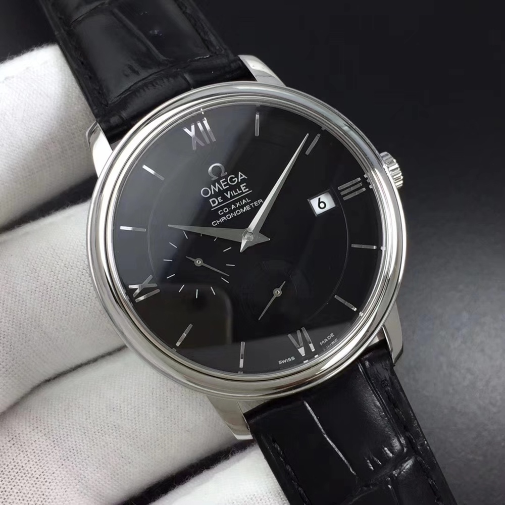 [오메가] 드 빌 프레스티지 로만 크로노그래프 레더스트렙 OMEGA Deville Prestige Co-Axial Master 35/41mm