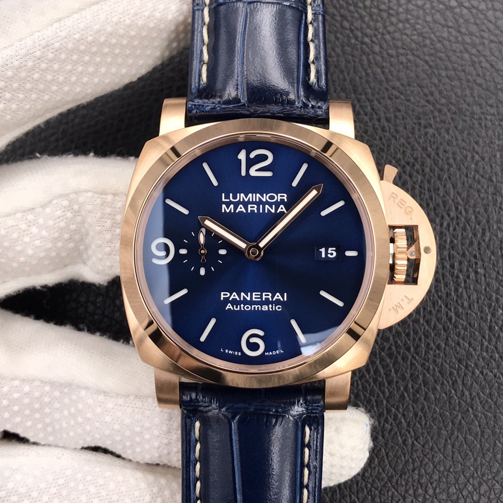 [파네라이] Panerai Luminor Marina Goldtech Sole Blu Rose Gold 44mm PAM1112 - 파네라이 루미노르 마리나 팜1112