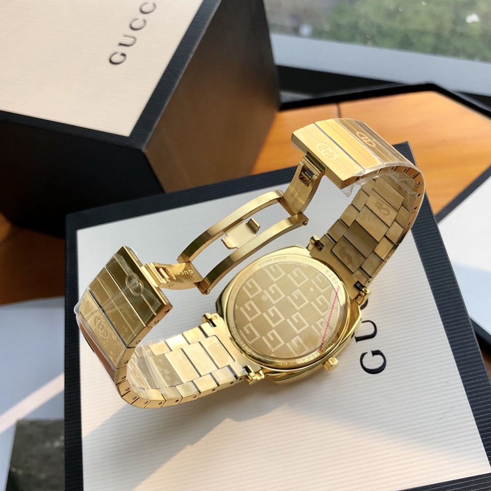 [구찌] GUCCI 구찌 그립 YA157403 Stainless Steel Grip Quartz 35mm