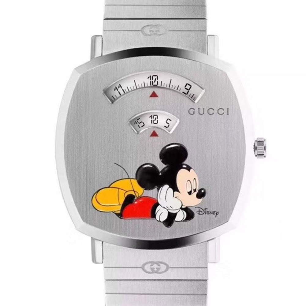 [구찌] GUCCI 구찌 그립 YA157403 Stainless Steel Grip Quartz 35mm