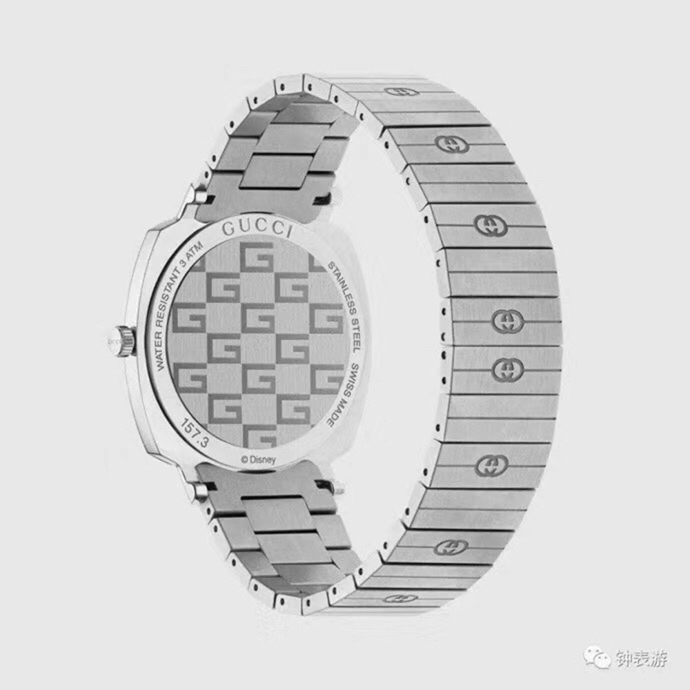 [구찌] GUCCI 구찌 그립 YA157403 Stainless Steel Grip Quartz 35mm