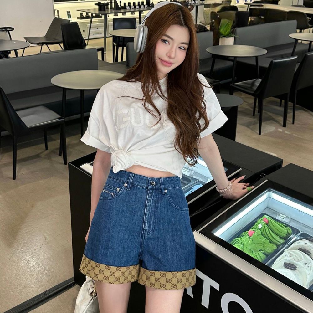 [구찌] G 데님 쇼츠