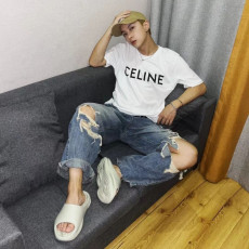 [셀린느] 베이직 로고 프린트 티셔츠