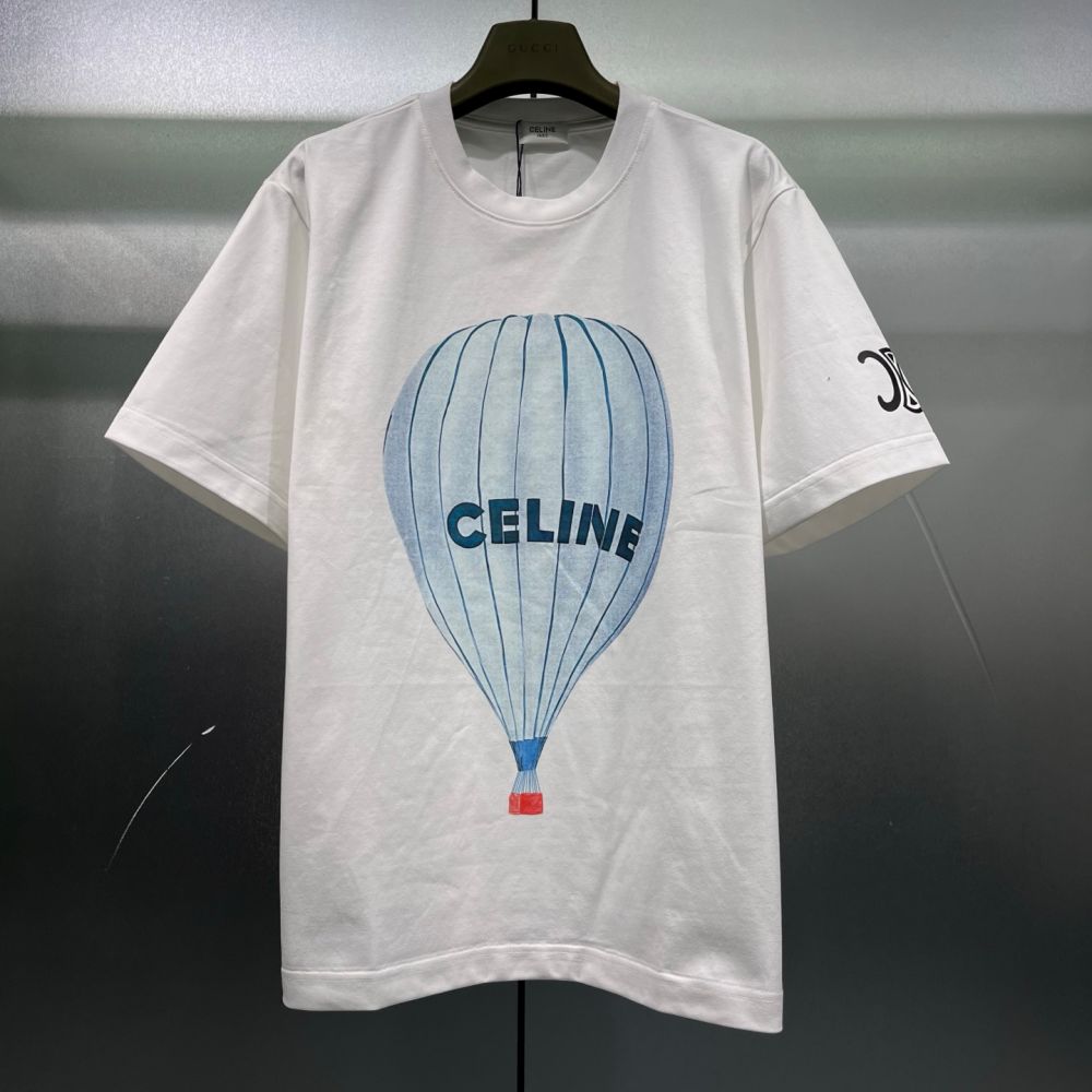 [셀린느] 에어벌룬 슬로건 프린트 티셔츠