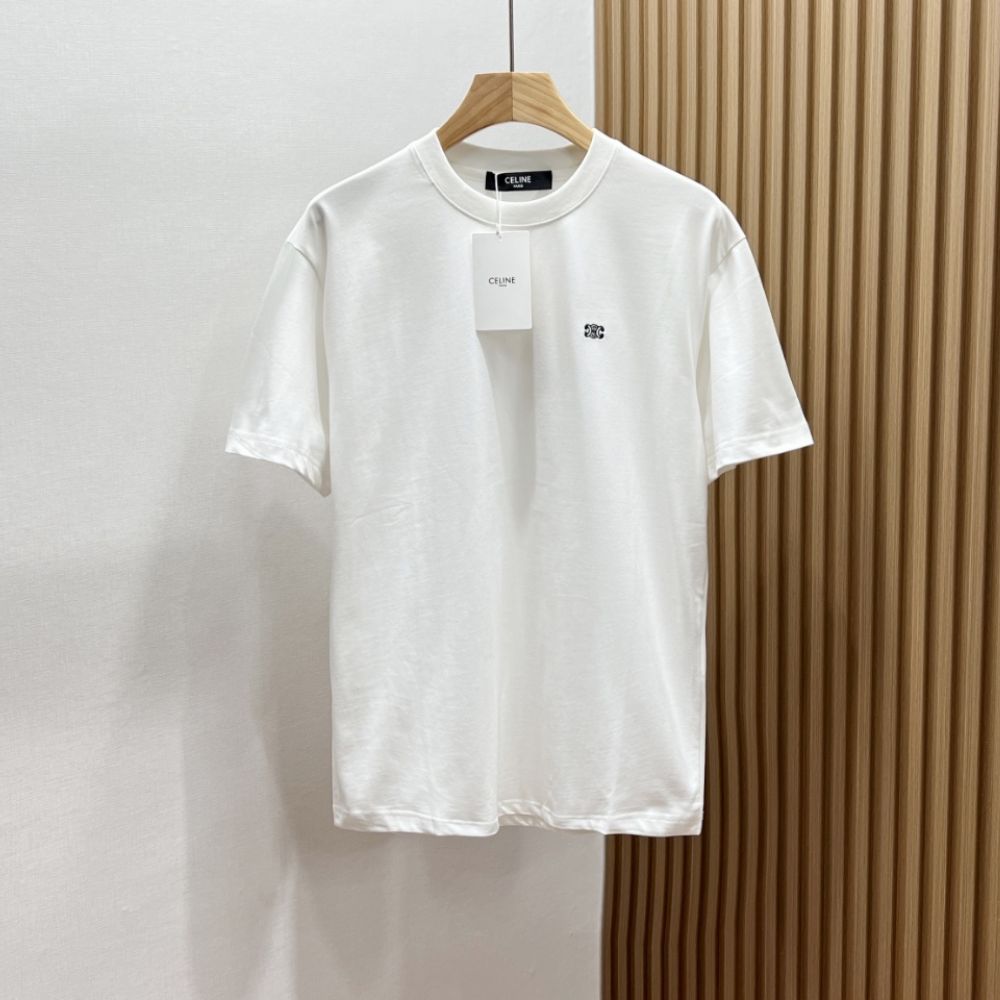 [셀린느] 프리옹프 자수 베이직 티셔츠