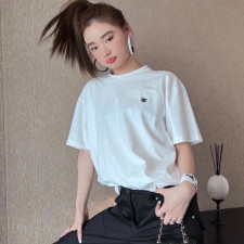 [셀린느] 프리옹프 자수 베이직 티셔츠