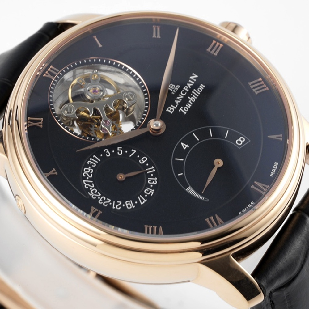 [블랑팡]  Blancpain 블랑팡 레망 뚜르비옹 Tourbillon With Power Reserve Limited Edition 40mm