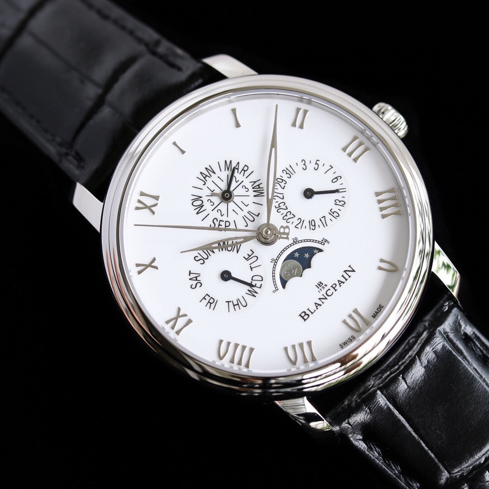 [블랑팡] Blancpain 4286P-3442A-55B Le Brush Perpetual Calendar Split Seconds PT LTD Automatic - 블랑팡 르 브라쉬 42mm