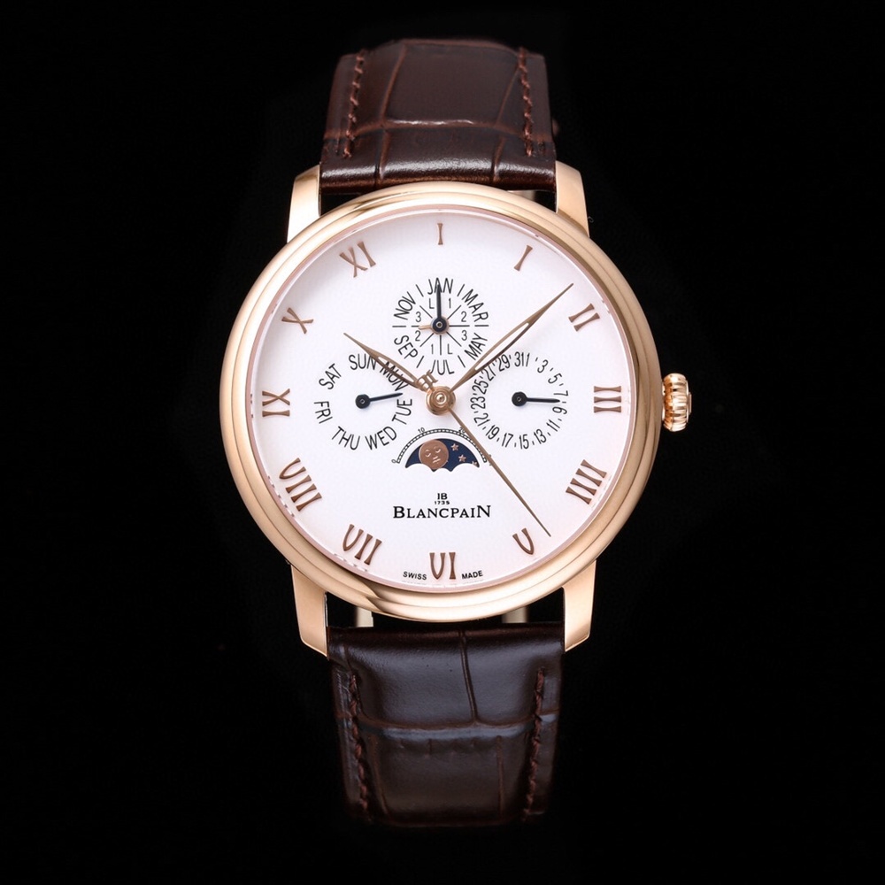 [블랑팡] Blancpain 4286P-3442A-55B Le Brush Perpetual Calendar Split Seconds PT LTD Automatic - 블랑팡 르 브라쉬 42mm
